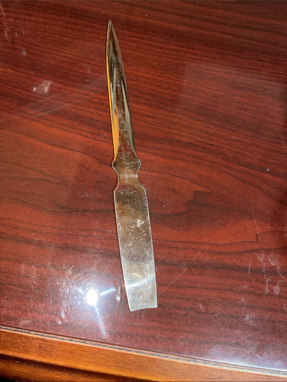Silver Metal Letter Opener - Classic Desk Accessory